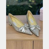 Jimmy Choo Black Soft Spazzolato Flat