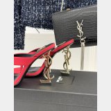 Saint Lauren OPYUM mules in satin crepe