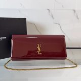 YSL KATE clutch in patent leather