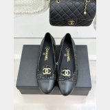 Chanel Sequins and Grosgrain Moccasins