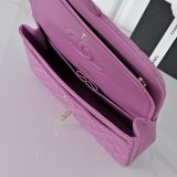Top Quality CC 25cm Flap Handbags Caviar leather