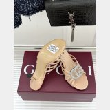 Women's slide sandal with crystal Interlocking G