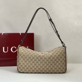 Gucci 862530/860787 Best Half Horsebit Leather Shoulder Bag