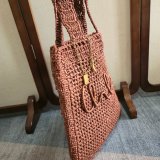 CHLOE Summer Banana tote bag in raffia