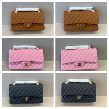 AAA+ Quality FLAP CC Handbag Caviar Leather 25CM