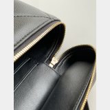 Best AP4936 Grained Shiny Calfskin Vanity Bag