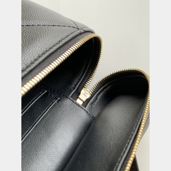Best AP4936 Grained Shiny Calfskin Vanity Bag