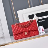 Top Quality CC 25cm Flap Handbags Lambskin