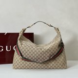 Gucci Canvas Horsebit Hobo Shoulder 864485 Bag