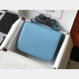 Fashion Hermes handmade Stiching Constance Bag 23cm