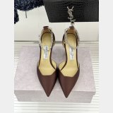 Jimmy Choo Stevie 100 Satin Pumps