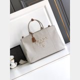 Prada Jardiniere cotton canvas handbag