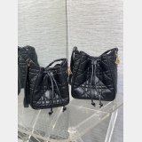 Christian Dior D-Motion Bucket 1025 & 1026 Silver/Gold Bag