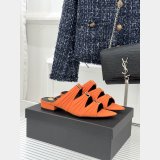 Top Quality YSL EMILIE mules in satin crepe Flat