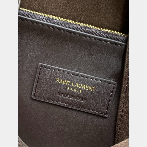 Saint Laurent Top 753837 Le 5 A 7 Supple Large In Grained Hobo Bag