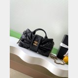 7 Star Mini Bow Velvet-effect Nylon Shopping AS5849 Bag