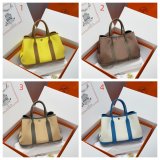 Best Hermes human handmade stiching Garden Party Bag 30cm