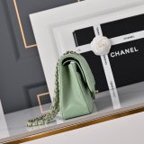 Top Quality CC 25cm Flap Handbags Lambskin