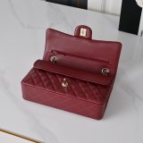 Top Quality CC 25cm Flap Handbags Lambskin
