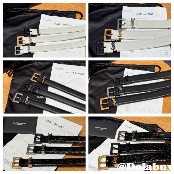 Designer SAINT LAURENT BELT 20MM/30MM