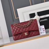 Top Quality CC 25cm Flap Handbags Lambskin