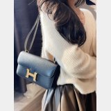 7 Star Hermes handmade Stiching Constance Elan Bag 24cm