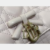 Christian Dior My 0502  Mini Soupir Pink Cannage Lambskin Bag