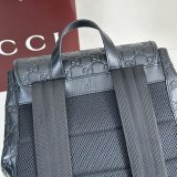 Gucci 1:1 Mirror 854750 Men GG Emblem Medium Backpack Bag