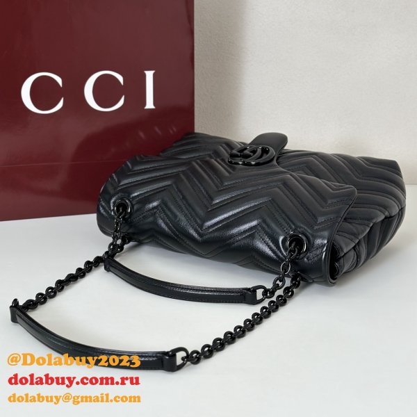 Gucci Perfect 850676 GG Marmont Medium Shoulder Bag