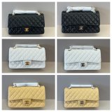 AAA+ Quality CC FLAP Handbag 25cm Caviar Leather