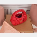 MIU MIU Wander matelasse nappa leather hobo mini-bag
