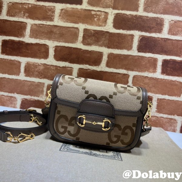 Gucci high quality replica 658574 Horsebit 1955 jumbo handbags