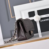 Top Quality CC 25cm Flap Handbags Caviar leather
