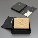 CASSANDRE MATELASSE compact zip-around wallet