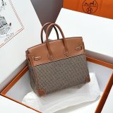 Luxury Hermes Birkin handmade Stiching Handbags Swift Leather 25CM