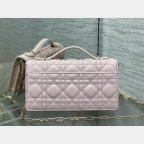 Christian Dior My 0502  Mini Soupir Pink Cannage Lambskin Bag