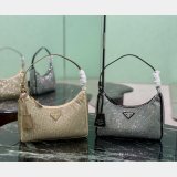 Prada Re-Edition 2005 Crystal Satin Mini Bag