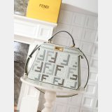 Best Fendi Peekaboo I See U Petite Calf leather Bag