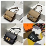 Best Hermes handmade Stiching Constance Bag 23cm