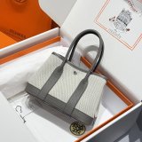 Top Quality Hermes human handmade stiching Garden Party Bag 23cm