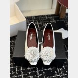 Best 1:1 CC Raffia Camellia Flats