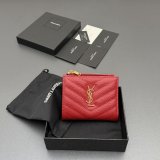 CASSANDRE MATELASSE bi-fold wallet in grain leather