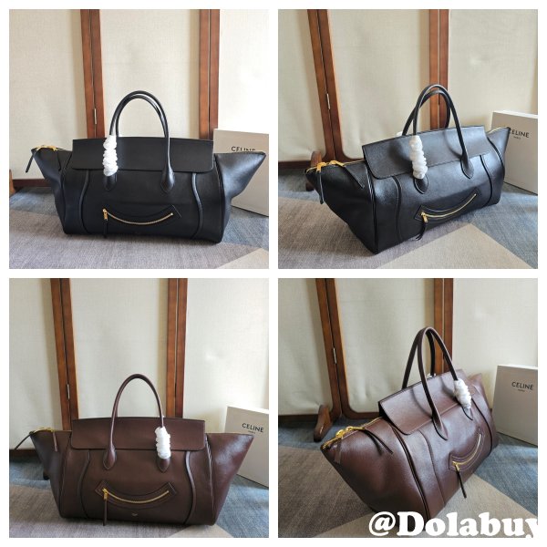 Top Celine SMILING NEW LUGGAGE Large Tote Bag