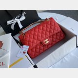 Wholesale Perfect CC Flap Caviar Leather Handbag 25cm