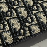 Christian Dior Bow Pouch Blue Dior Oblique Jacquard Fabric 2833 Bag