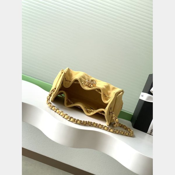 Best CC AS5631 25 Hobo Metallic Grained Calfskin Bag