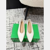 Bottega Veneta Marsell pointed-toe Leather Ballerina Shoes