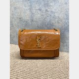 Saint Laurent Niki Brown Medium Flap Bag 633184