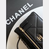 Best AP4936 Grained Shiny Calfskin Vanity Bag