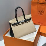 Hermes Birkin 35cm Togo leather Color blocking Handbags
